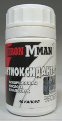 Антиоксидант - С, 40 piezas, Ironman. Vitamina C. General Health Immunity enhancement 