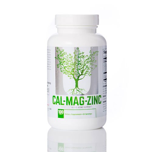Universal Nutrition Calcium Zinc Magnesium 100 таб Без вкуса,  мл, Universal Nutrition. Витамины и минералы. Поддержание здоровья Укрепление иммунитета 