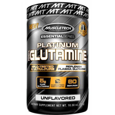 Аминокислота Muscletech Platinum 100% Glutamine, 302 грамма,  ml, MuscleTech. Amino Acids. 