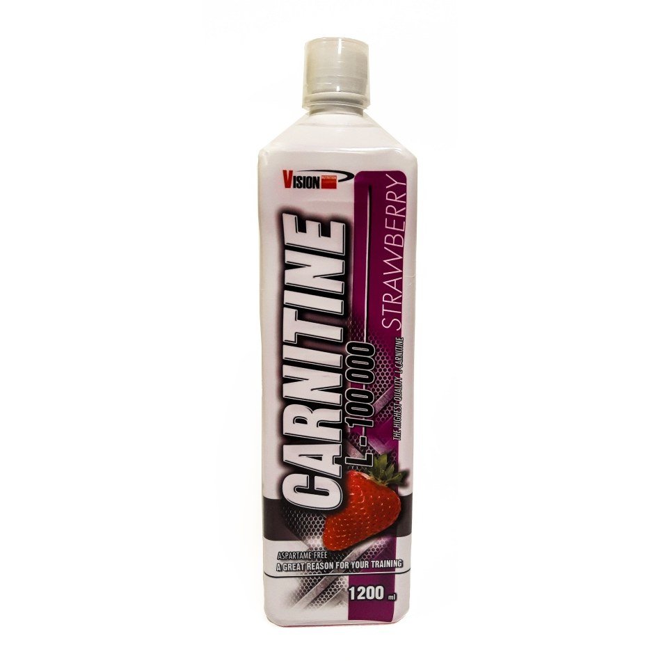 Жиросжигатель Vision Carnitine L-100000, 1.2 литра Клубника,  мл, Vision Nutrition. Жиросжигатель. Снижение веса Сжигание жира 