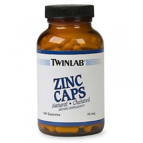 Zinc Caps, 180 pcs, Twinlab. Zinc Zn. General Health 