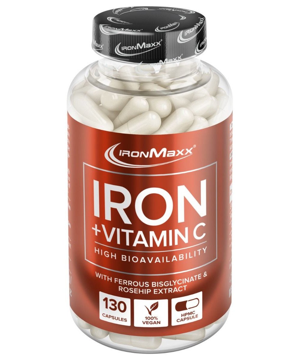 IronMaxx Витамины и минералы IronMaxx Iron + Vitamin C, 130 капсул, , 
