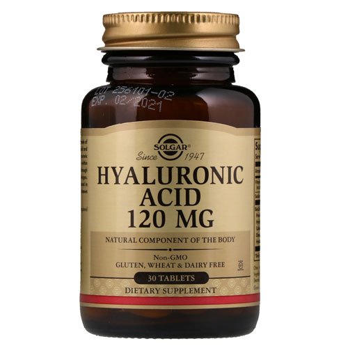 Solgar Hyaluronic Acid 120 mg 30 таб Без вкуса,  ml, Solgar. Hyaluronic Acid. General Health 