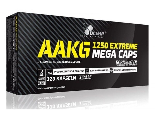 Аминокислота Olimp AAKG 1250 Extreme Mega Caps, 120 капсул,  мл, Olimp Labs. Аминокислоты. 