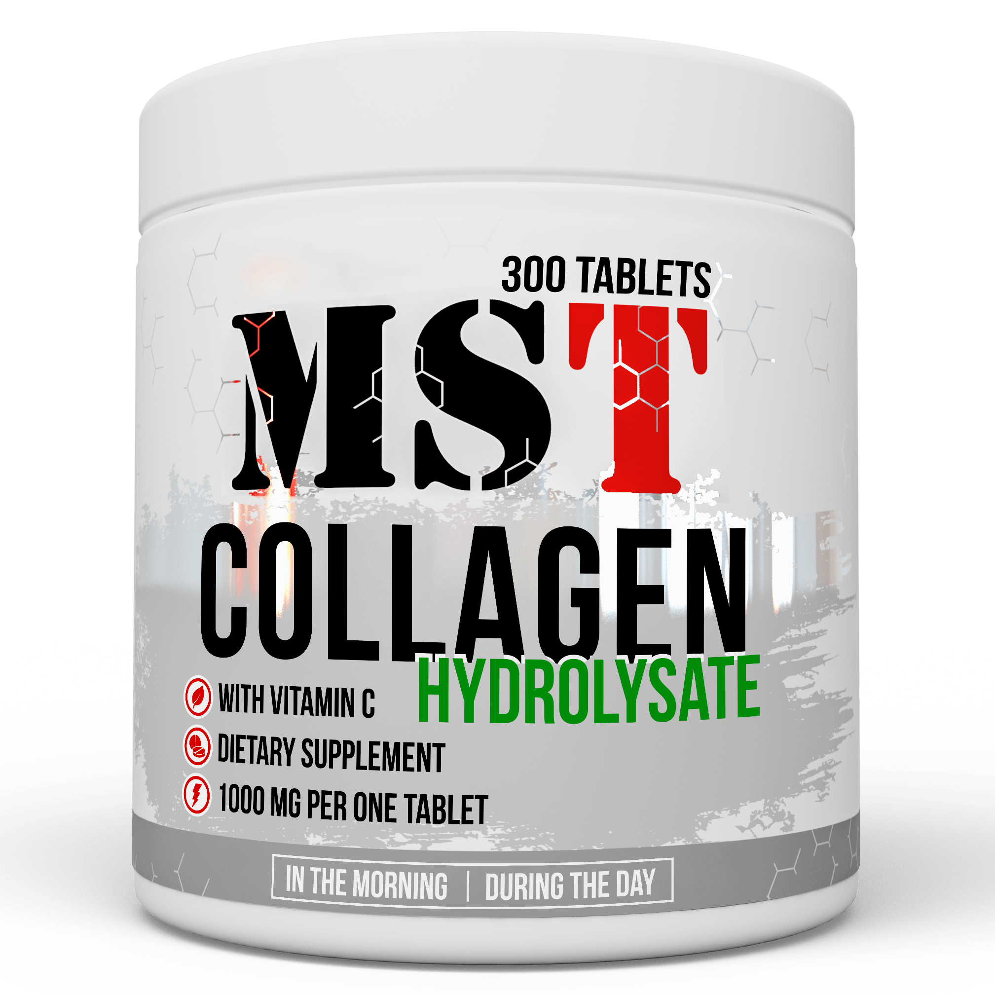 Collagen Hydrolysate, 300 шт, MST Nutrition. Коллаген. Поддержание здоровья Укрепление суставов и связок Здоровье кожи 