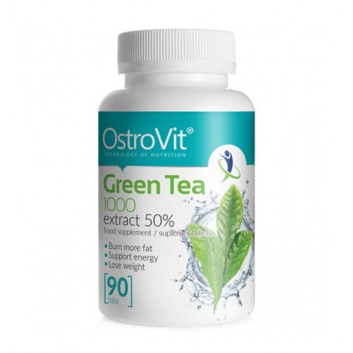 Green tea 1000, 90 pcs, OstroVit. Fat Burner. Weight Loss Fat burning 