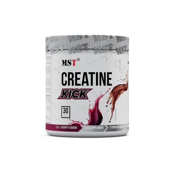 Креатин MST Creatine Kick, 300 грамм Вишня-кола,  мл, MST Nutrition. Креатин. Набор массы Энергия и выносливость Увеличение силы 