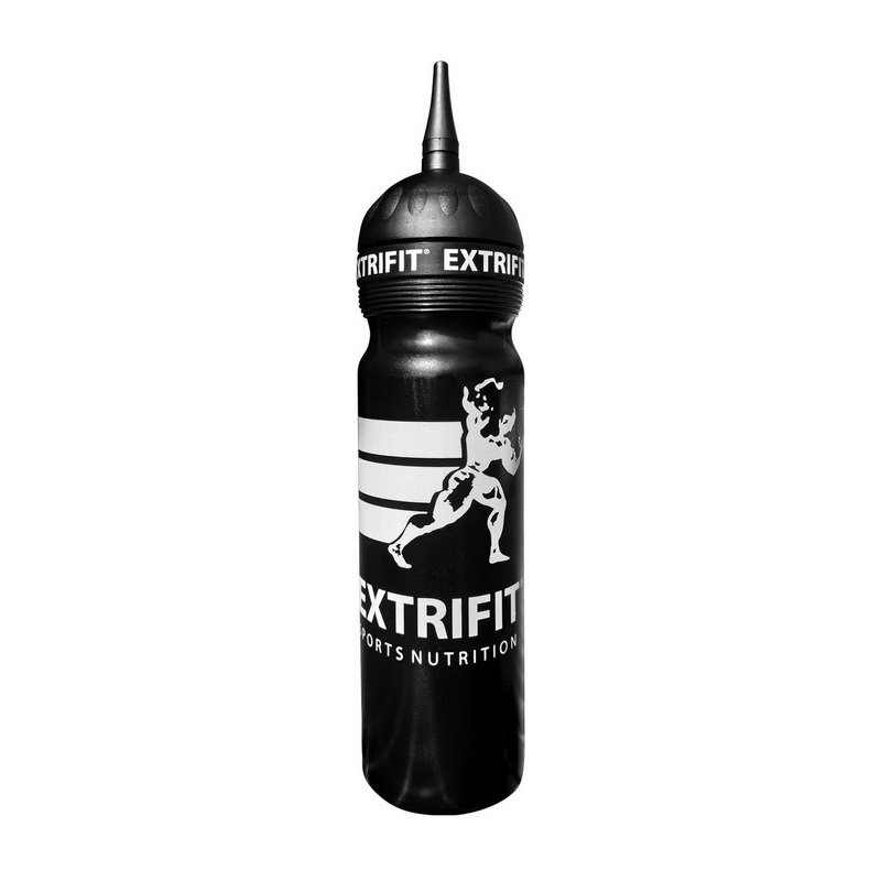 Бутылка Extrifit Long Nozzle, 1000 мл, черная,  мл, EXTRIFIT. Фляга. 