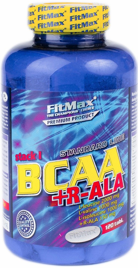 BCAA+R-ALA, 120 шт, FitMax. BCAA. Снижение веса Восстановление Антикатаболические свойства Сухая мышечная масса 