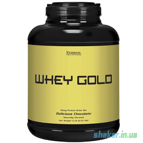 Сывороточный протеин концентрат Ultimate Nutrition Whey Gold (2,27 кг) ультимейт вей голд delicious vanilla,  мл, Ultimate Nutrition. Сывороточный концентрат. Набор массы Восстановление Антикатаболические свойства 