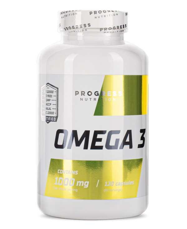 Жирные кислоты Progress Nutrition Omega 3, 120 капсул,  мл, Progress Nutrition. Жирные кислоты (Omega). Поддержание здоровья 