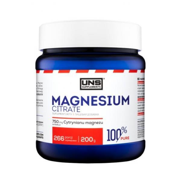 Магний цитрат UNS 100% Pure MAGNESIUM CITRATE (200 г) юнс,  мл, UNS. Магний Mg. Поддержание здоровья Снижение холестерина Предотвращение утомляемости 