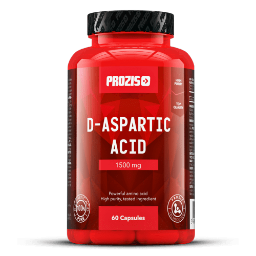 D-Aspartic Acid 1500 mg, 60 шт, Prozis. Бустер тестостерона. Поддержание здоровья Повышение либидо Aнаболические свойства Повышение тестостерона 
