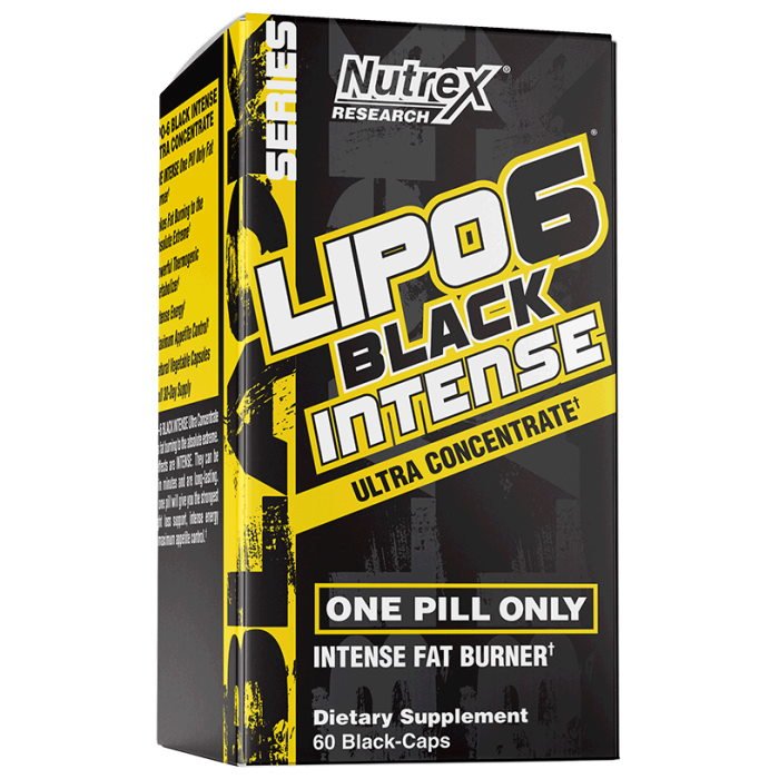 Жиросжигатель Nutrex Research Lipo-6 Black Intense UC, 60 капсул,  ml, Nutrex Research. Quemador de grasa. Weight Loss Fat burning 