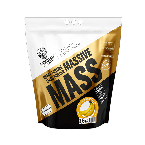 Swedish supplements - Massive Mass - 3,5 kg Banana Split,  мл, Swedish Supplements. Гейнер. Набор массы Энергия и выносливость Восстановление 