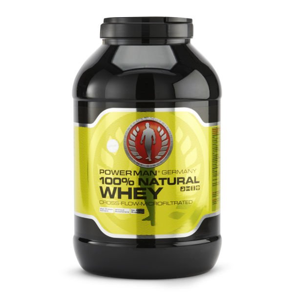100% Natural Whey, 3000 g, Power Man. Whey Concentrate. Mass Gain recovery Anti-catabolic properties 