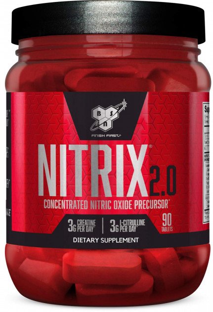 Предтреник BSN Nitrix 2.0 (90 таб) бсн нитрикс,  ml, BSN. Pre Workout. Energy & Endurance 