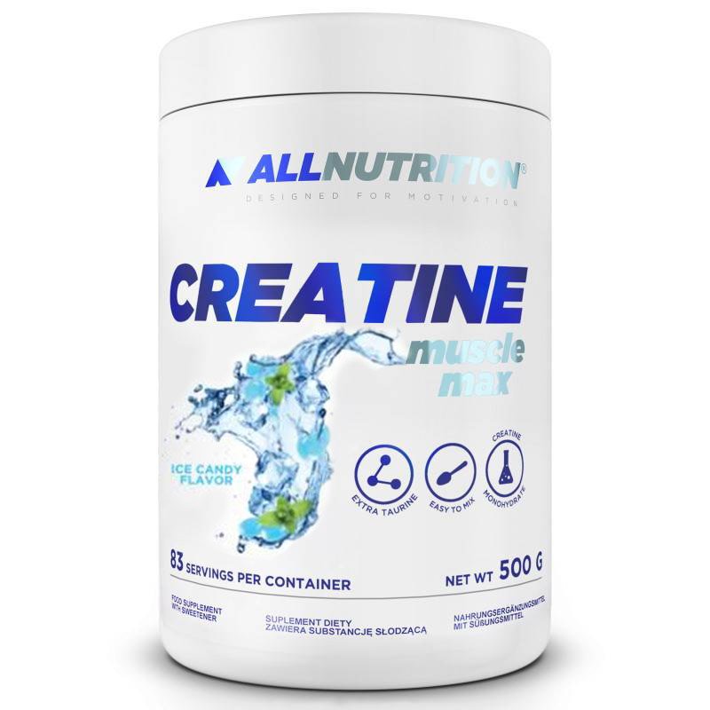 Креатин AllNutrition Creatine Muscle Max, 500 грамм Ледяная конфета,  мл, AllNutrition. Креатин. Набор массы Энергия и выносливость Увеличение силы 
