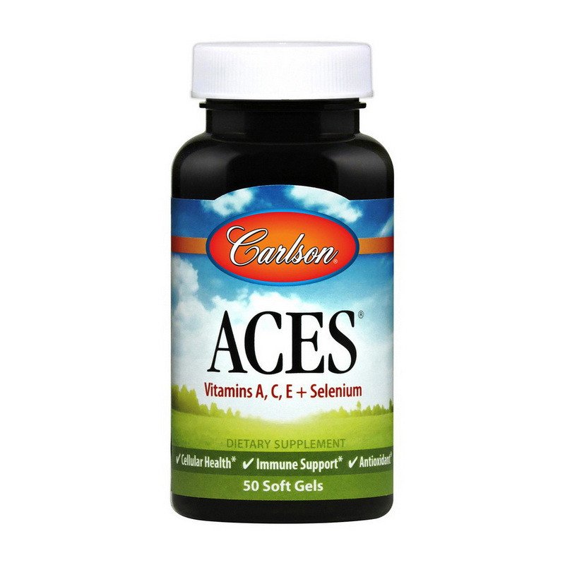 Комплекс витаминов Carlson Labs ACES Vitamins A,C,E + Selenium (50 капс) карлсон лаб,  мл, Carlson Labs. Витаминно-минеральный комплекс. Поддержание здоровья Укрепление иммунитета 