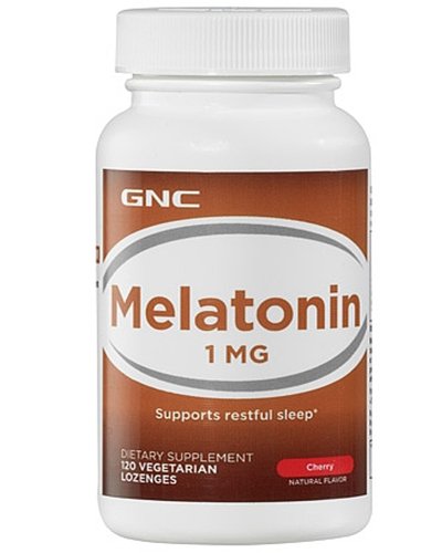 Melatonin 1 mg, 120 piezas, GNC. Melatoninum. Improving sleep recuperación Immunity enhancement General Health 