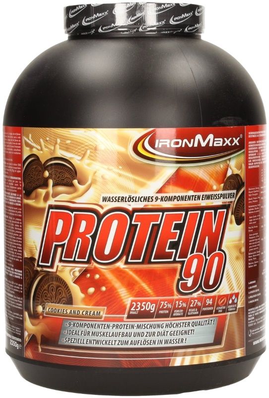 IronMaxx Протеин Ironmaxx Protein 90, 2,35 кг Печенье крем, , 2350  грамм