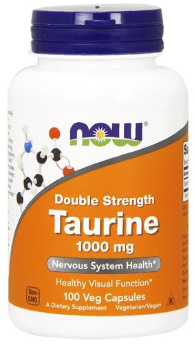 NOW Taurine Double Strength 1000 mg 100 капс Без вкуса,  ml, Now. Taurine. 