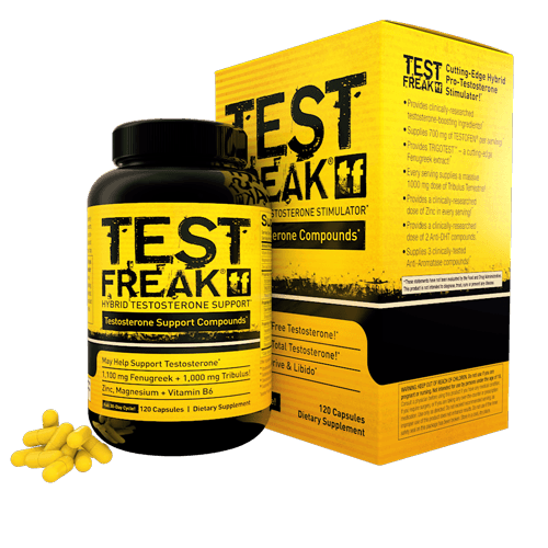 Test Freak, 120 piezas, PharmaFreak. Complejos de Tribulus y ZMA. 