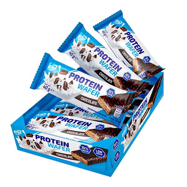 Батончик 6PAK Nutrition Protein Wafer, 12*40 грамм Шоколад,  ml, 6PAK Nutrition. Bar. 