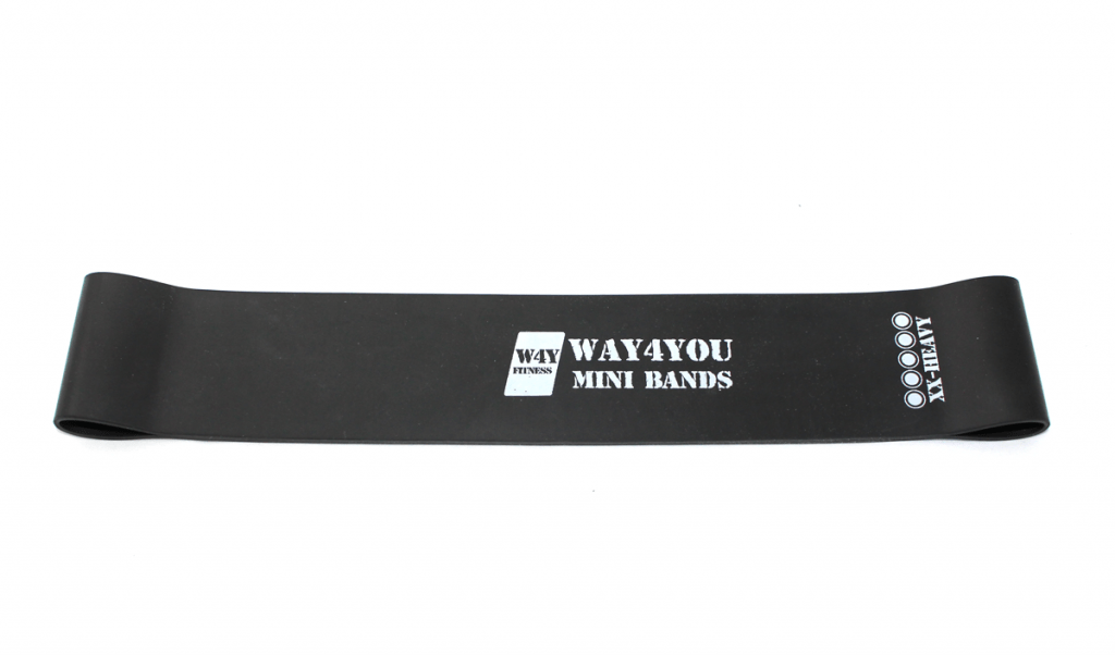Еспандер для ніг Mini Bands Way4You 9-14 кг Чорна,  ml, Way4you. Fitness rubbers. 