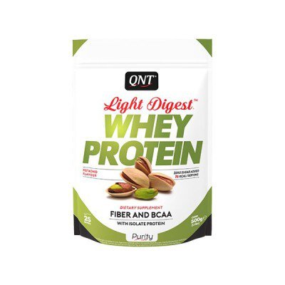 QNT Light Digest Whey Protein 500 г - Pitachio,  мл, QNT. Сывороточный протеин. Восстановление Антикатаболические свойства Сухая мышечная масса 
