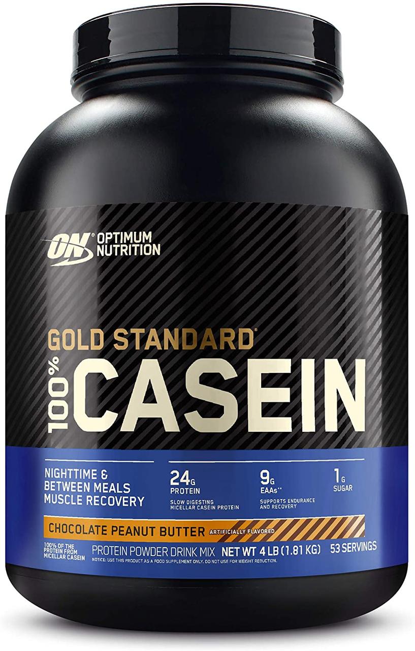 Казеин Optimum Nutrition 100% Gold Standard Casein (1,8 кг) оптимум нутришн шоколад арахис,  мл, Optimum Nutrition. Казеин. Снижение веса 