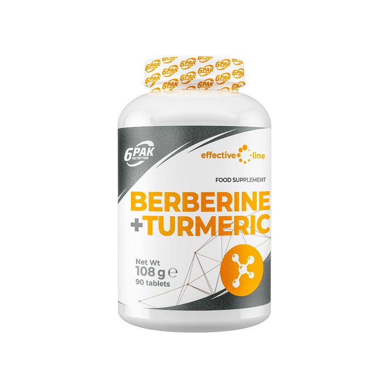 Натуральная добавка 6PAK Nutrition Berberine+Turmeric, 90 таблеток,  ml, 6PAK Nutrition. Natural Products. General Health 