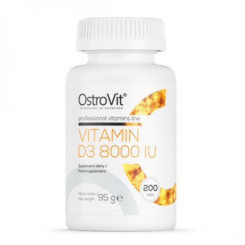 Вітамін OstroVit Vitamin D3 8000 200 Softgels,  ml, OstroVit. Vitamins and minerals. General Health Immunity enhancement 