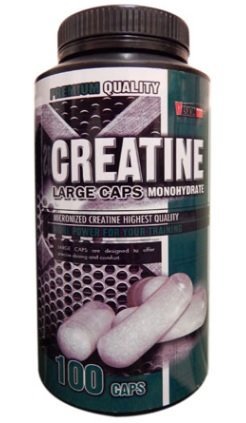 Creatine Monohydrate Large Caps, 100 piezas, Vision Nutrition. Monohidrato de creatina. Mass Gain Energy & Endurance Strength enhancement 