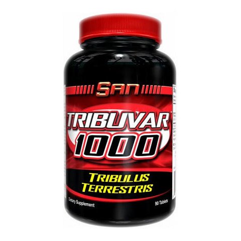 Tribuvar 1000, 90 шт, San. Трибулус. Поддержание здоровья Повышение либидо Повышение тестостерона Aнаболические свойства 