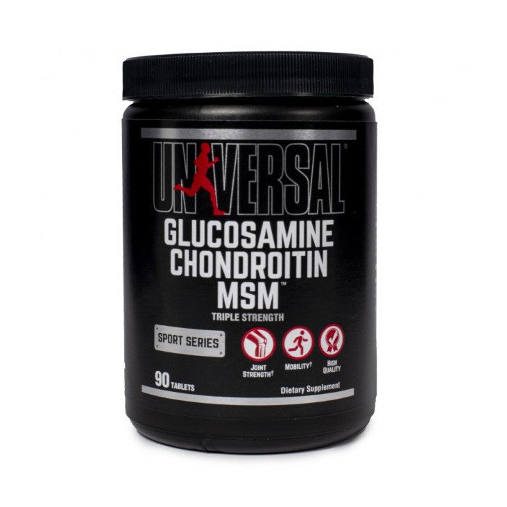 Universal Nutrition Глюкозамин хондроитин МСМ Universal Glucosamine Chondroitin MSM Sport Series 90 таблеток, , 
