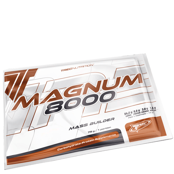 Magnum 8000, 75 г, Trec Nutrition. Гейнер. Набор массы Энергия и выносливость Восстановление 