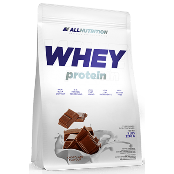 Сывороточный протеин концентрат AllNutrition Whey Protein (2,2 кг) алл нутришн Chocolate,  мл, AllNutrition. Сывороточный концентрат. Набор массы Восстановление Антикатаболические свойства 