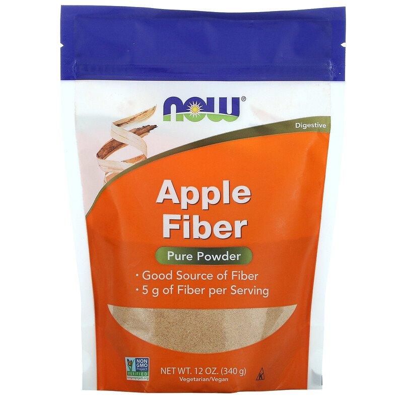 NOW Foods Apple Fiber Pure Powder 340 g,  ml, Now. Suplementos especiales. 