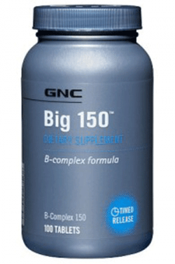 Big 150, 100 pcs, GNC. Vitamin B. General Health 