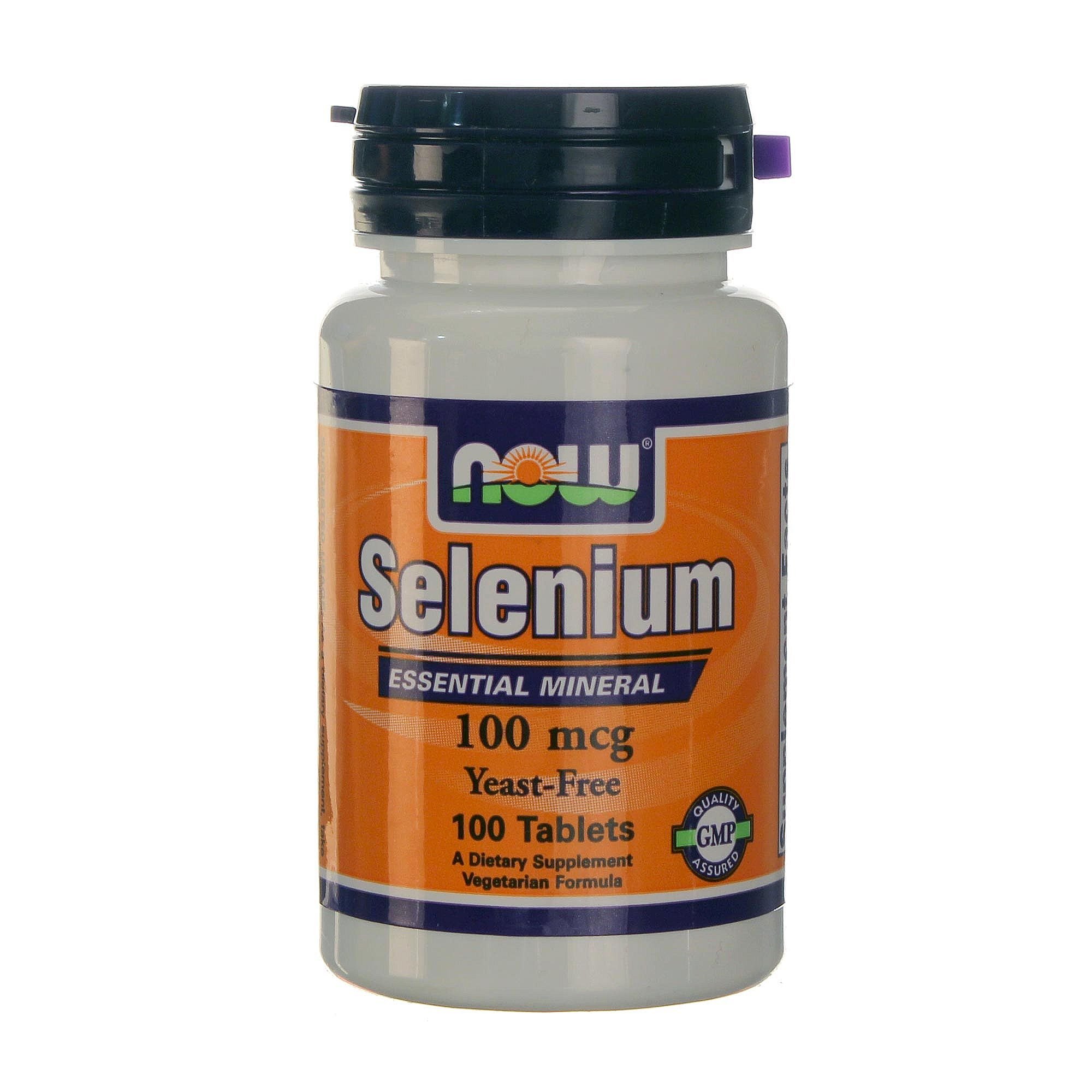 Selenium 100 mcg, 100 шт, Now. Селен. Поддержание здоровья Укрепление иммунитета Здоровье кожи Укрепление волос и ногтей 