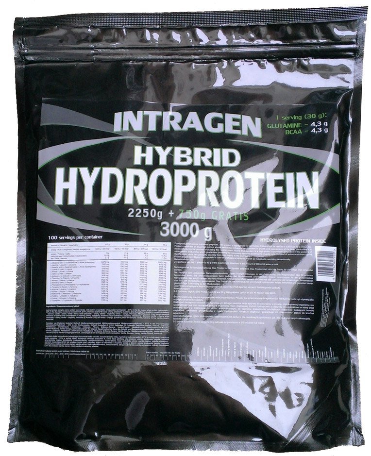 Hybrid Hydroprotein, 3000 g, Intragen. Mezcla de proteínas de suero de leche. 