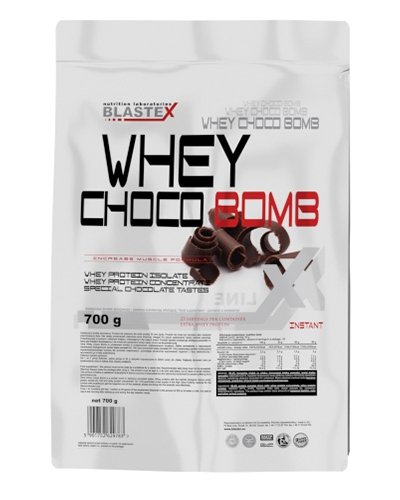 Whey Choco Bomb, 700 g, Blastex. Mezcla de proteínas de suero de leche. 