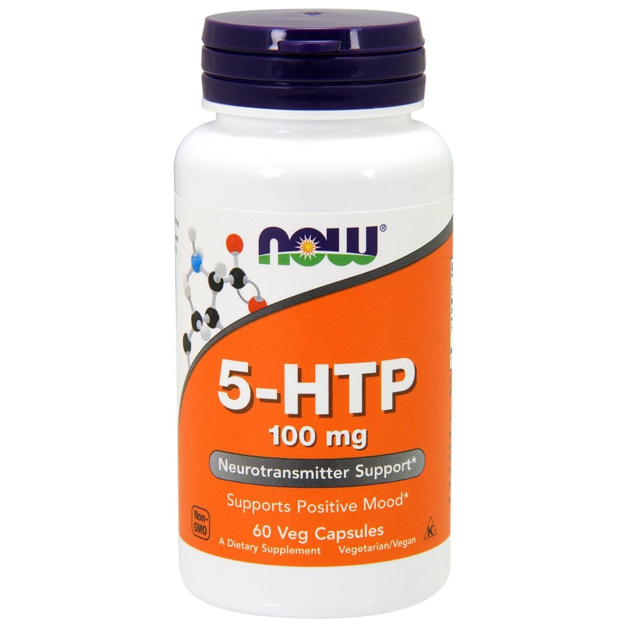 NOW Foods 5-HTP 100 mg 60 caps,  ml, Now. 5-HTP. 