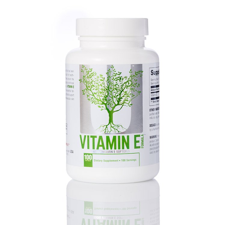 Universal Nutrition Витамины и минералы Universal Naturals Vitamin E Formula, 100 капсул, , 