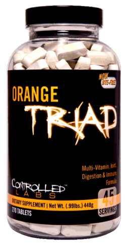 Orange Triad, 270 pcs, Controlled Labs. Vitamin Mineral Complex. General Health Immunity enhancement 