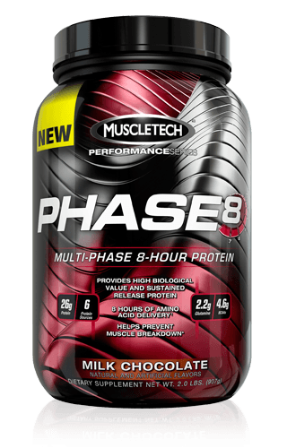 Phase 8, 907 g, MuscleTech. Protein Blend. 