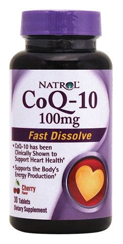 CoQ-10 100 mg Fast Dissolve, 30 шт, Natrol. Коэнзим-Q10. Поддержание здоровья Антиоксидантные свойства Профилактика ССЗ Толерантность к физ. нагрузкам 