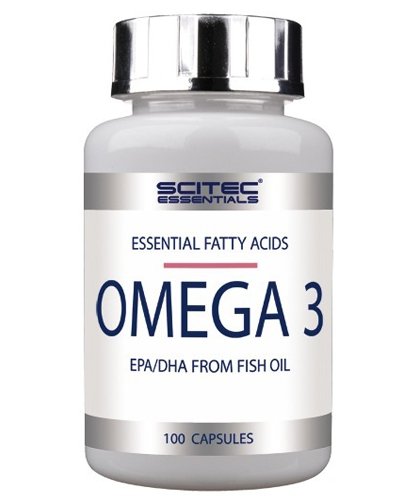 Omega 3, 100 шт, Scitec Nutrition. Омега 3 (Рыбий жир). Поддержание здоровья Укрепление суставов и связок Здоровье кожи Профилактика ССЗ Противовоспалительные свойства 