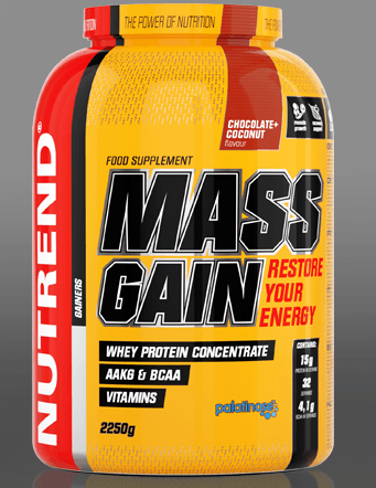 Mass Gain, 2250 g, Nutrend. Gainer. Mass Gain Energy & Endurance स्वास्थ्य लाभ 